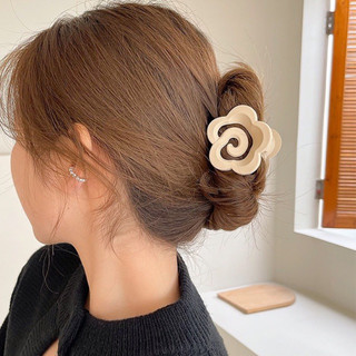 Kẹp tóc dạng gắp hoa hồng phong cách vintage 6cm
