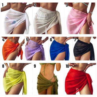 khăn choàng bikini đi biển nhiều màu chất liệu voan tơ mềm mỏng
