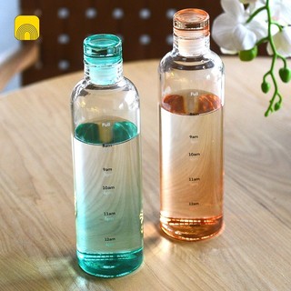 Bình Nước Nhựa Có Vạch Báo Giờ Nút Cao Su Cao Cấp, Tiện Lợi - Darling Home