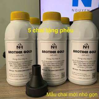 [COMBO 5 Chai TẶNG PHỄU] Mực Brother Siêu Nét TN2385/TN2280/TN1010 (HL2240/2270/2321/2361/2366/2520/2701..)