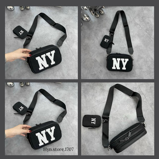Túi đeo chéo N.Y kèm túi mini All Black ( xuất dư )