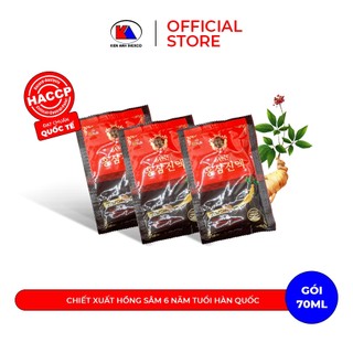 Nước Hồng Sâm Hàn Quốc 6 năm tuổi Elnutri, tăng đề kháng, bồi bổ và phục hồi sức khoẻ, 3 gói 70ml