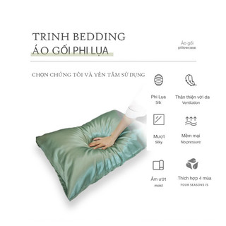 Áo Gối Phi Lụa Trơn Basic Trinh Bedding