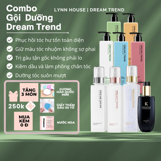 Combo gội dưỡng giữ màu tóc nhuộm/phục hồi tóc hư tổn dưỡng tóc suôn mượt Dream Trend