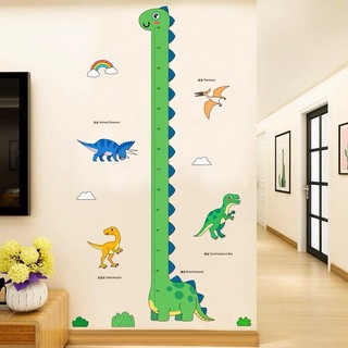 [ Nhiều mẫu] Decal DIY dán tường 3D thước đo baby
