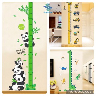 Decal DIY dán tường 3D thước đo baby