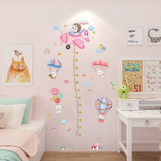 [ Nhiều mẫu] Decal DIY dán tường 3D thước đo baby