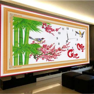 Tranh thêu chữ thập 3d cha mẹ lv3455 kích thước 50x70cm