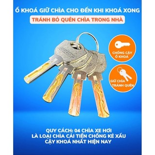 (GIÁ HỦY DIỆT) Ổ khoá chống cắt LUXTOP 60mm