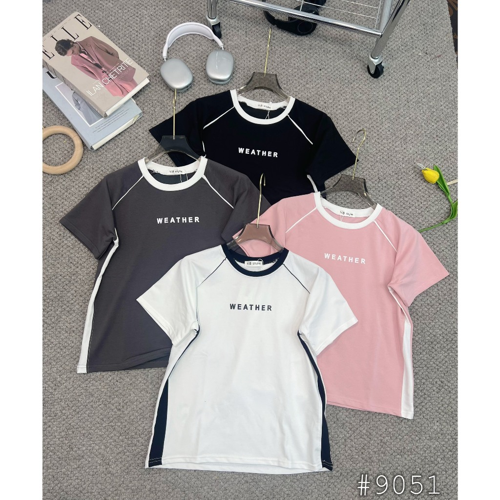 Áo babytee phối line Weather