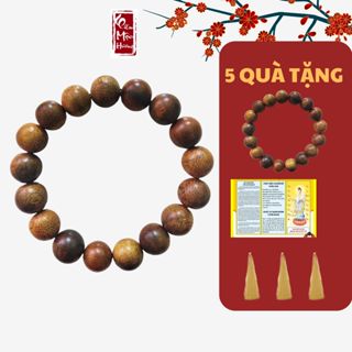 Vòng Tay Trầm Hương Tốc  Liên Mộc hương Bình an may mắn học tập, công việc, tình duyên