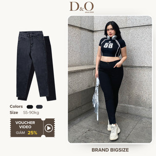 Quần Jean Nữ BigSize 58-90kg Quần Bò Skinny Dáng Dài Màu Đen 3621/ Xám 3627 Basic Lưng Cao Tôn Dáng Co Giãn Mạnh