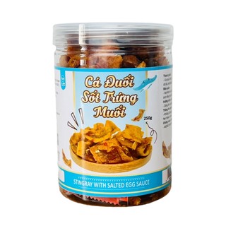 Cá đuối sốt trứng muối ntfood hũ 250gr - nhất tín food