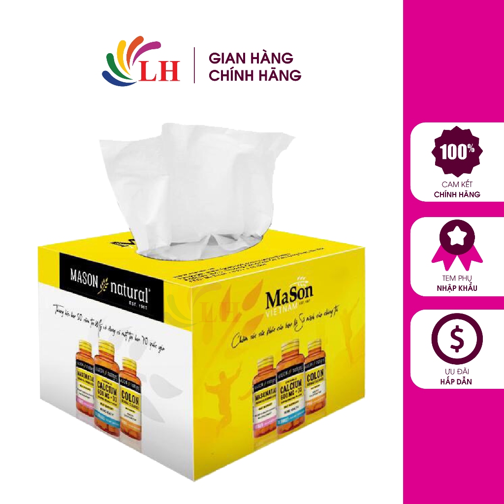 [HB GIFT] Khăn giấy Mason Natural (100 tờ)