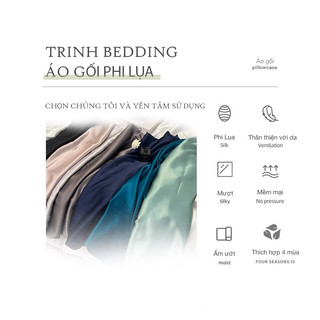 Áo Gối Phi Lụa Trơn Basic Trinh Bedding