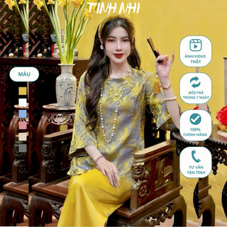 Pháp phục đi lễ chữ thọ lụa TINH NHI mềm mại thoải mái PP91