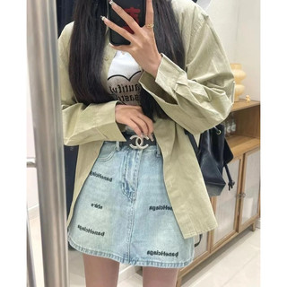 chân vây jean chữ a thêu chữ đen lk