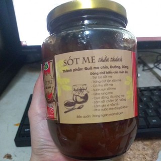 Sốt me đường phèn 900gr nhà làm đồ ăn - nuớc uống cực chất