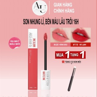 Son kem Maybelline Matte Ink New York Super Stay nhung lì lâu trôi nhẹ môi căng mọng