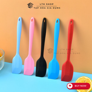 Dụng cụ làm bánh: Spatula phới trộn bột, phới dẹt silicon, muôi lật thức ăn LTH Shop