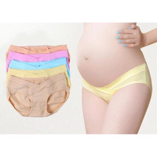 Quần lót bầu, Quần chip cotton cạp chéo cho mẹ bầu