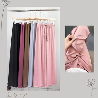 Quần dài lụa Quần dài trơn màu - mềm mại đứng form - HNN566