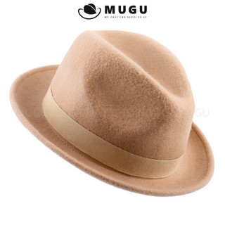 Mũ Phớt Nam Lông Cừu Cao Cấp LC04 - Mũ Fedora Nam Hàng Hiệu Nhập Khẩu | MUGU [TẶNG KÈM HỘP CAO CẤP]