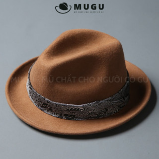 Mũ Phớt Nam Lông Cừu Cao Cấp LC05 - Mũ Fedora Nam MR DUCK Nhập Khẩu | MUGU [TẶNG KÈM HỘP CAO CẤP]
