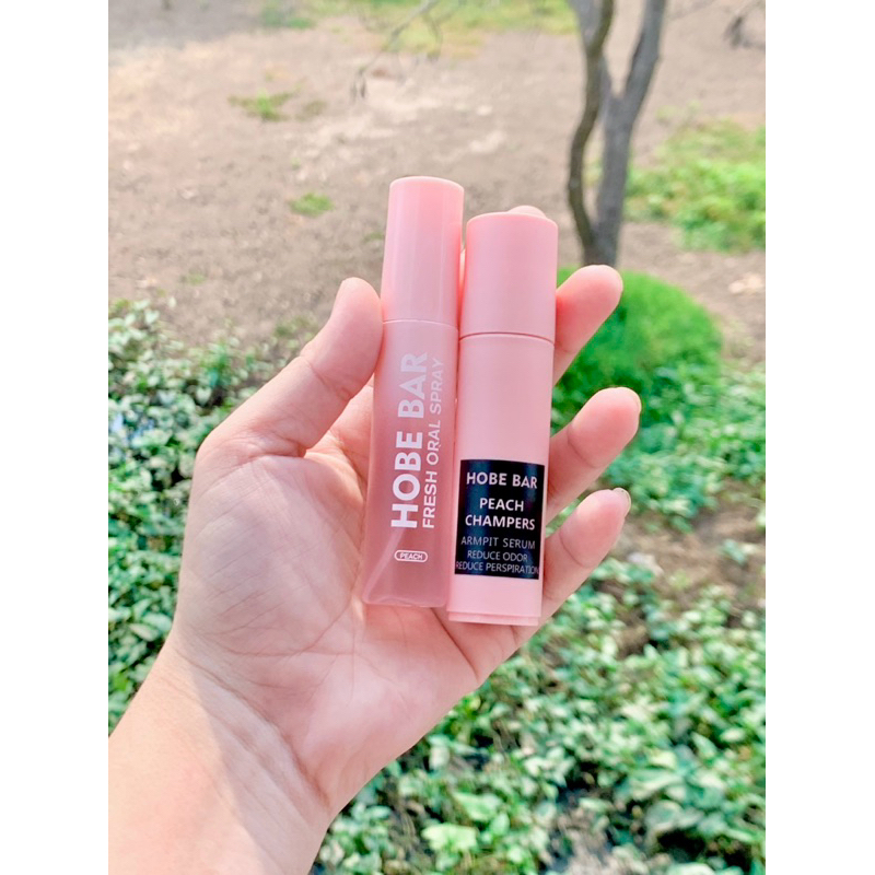 [CHÍNH HÃNG] COMBO LĂN KHỬ MÙI VÀ XỊT THƠM MIỆNG HOBEBAR - Khửi Mùi Hôi Miệng Và Mùi Hôi Dưới Cánh T