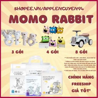 Combo 1 thùng 4b bỉm quần/dán momo rabbit nội địa hàn đủ size s36/m32/l30/xl28/l28/xl22/xxl18