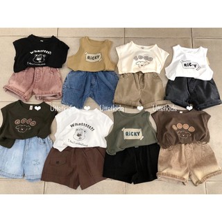 ÁO THUN VÀ QUẦN SHORT PHONG CÁCH HÀN QUỐC CHO BÉ GÁI VÀ BÉ TRAI