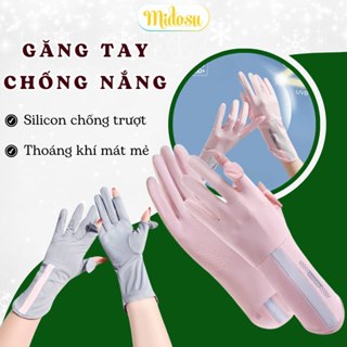 Găng Tay Chống Nắng UPF50+ Hở Ngón Ngăn Tia UV Bảo Vệ Da