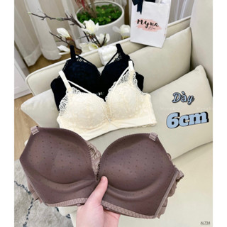    HÀNG LOẠI 1 4 MÀU  Áo Lót Đệm Dày 6CM Không Gọng Siêu Nâng Đẩy Ngực AL734 