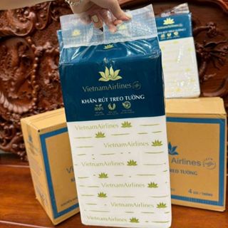 Thùng 4 Túi Giấy Treo Hàng Không 1500 Tờ, Giấy Rút Treo Tường Chính Hãng ( freer ship )