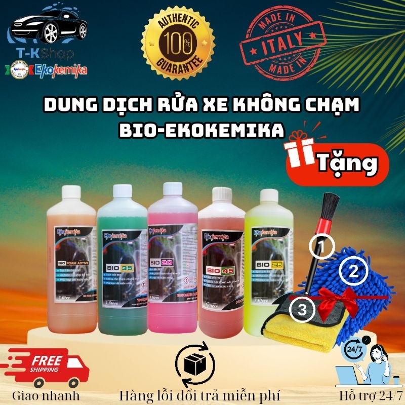 Dung Dịch Rửa Xe Không Chạm,Có Chạm Biofoam-Bio 20-Bio 35-Bio 25-Bio 45 chai 1Lít của Ekokemika