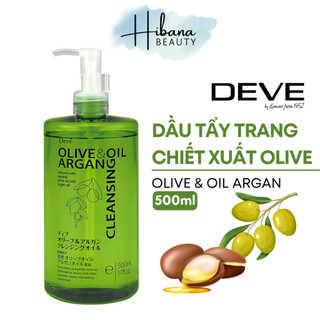 Dầu Tẩy Trang Kumano Deve Chiết Xuất Dầu Olive & Argan Deve Cleansing Oil 500ml