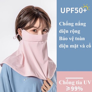  Khẩu trang chống nắng YIPAUTO vải lụa thoáng khí che kín mặt và cổ chống tia UV UPF 50+ thời trang phù hợp cho nam và nữ 