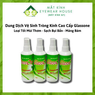 (Combo) Dung dịch vệ sinh tròng kính cao cấp Glassone loại tốt mùi thơm [sạch bụi bẩn, mảng bám]