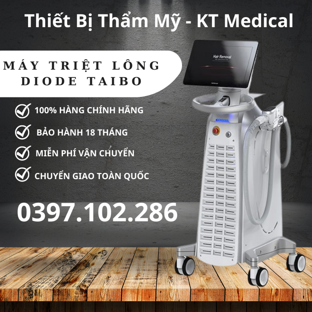 [Bảo Hành 18 tháng] MÁY TRIỆT LÔNG DIODE LASER TAIBO | TRIỆT LÔNG DIODE LASER TAIBO DÙNG TRONG SPA