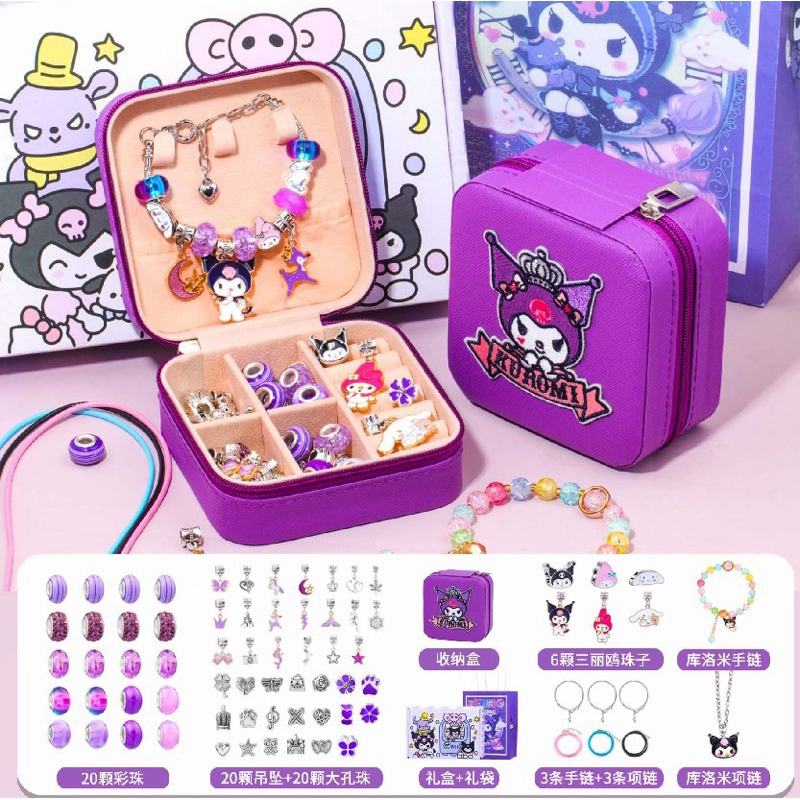 Vòng charm pandora 66 món full hộp đựng xịn xò cho bé gồm 3 dây chuyền dài, 3 vòng pandora hợp kim k