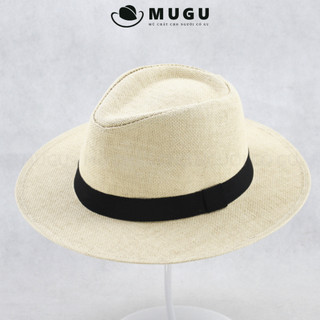 Mũ Cói Nam MC06 Cổ Điển - Mũ Cói Rộng Vành Thoải Mái | MUGUMũ Chất HN