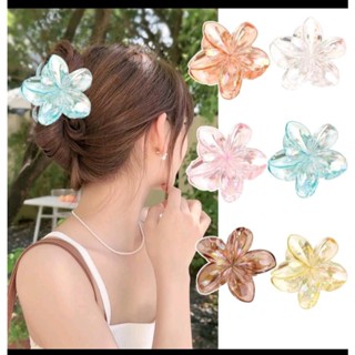 Kẹp tóc hoa sứ phát quang trong suốt nhiều màu sắc hot trend 