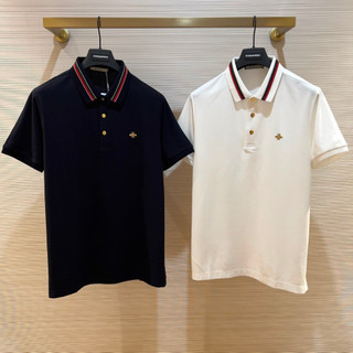 Áo polo Gucci logo thêu Ong Vàng check kẻ cổ LA 1-1 on web