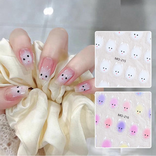 Stick con mèo , miếng dán nail hình con mèo xinh xắn