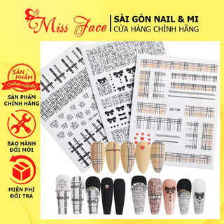 Sticker trang trí móng nhiều mẫu - sticker hoa, chữ, các mẫu trang trí móng, design móng siêu xinhh