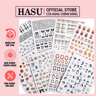 Sticker dán móng nhiều mẫu đa dạng - miếng dán móng tay nghệ thuật giá rẻ - dacal dán trang trí móng