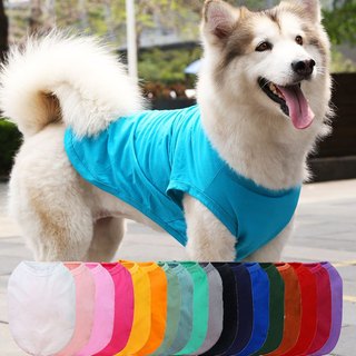 Áo chó lớn áo thun ba lỗ mùa hè mát mẻ dành cho thú cưng chó big size