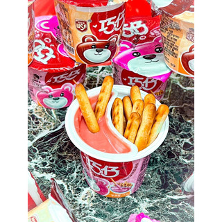 Que Chấm Vị Dâu, Socola, Sữa Giòn Ngon
