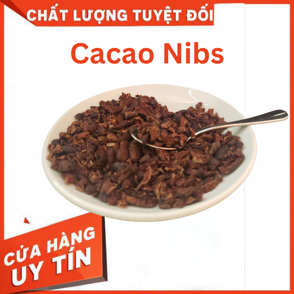 Cacao Nibs, Cacao ngòi, Nhân hạt cacao rang 500g