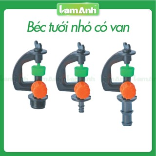 Béc tưới nhỏ có van bb-cv-91 ren ngoài 17, họng phun 2,5 ly, tưới 360 độ- lam anh